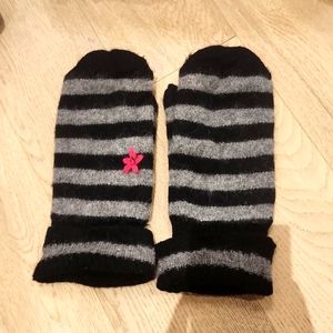 Wool angora copenhagen knitted mittens